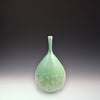 Bottle Vase Patina Green+White