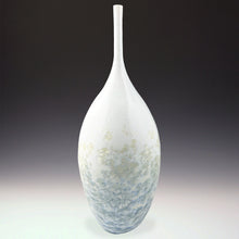  Bottle Vase Ombre Ivory Blue Crystalline