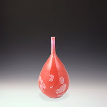  Bottle Vase Vibrant Rose Crystalline