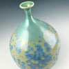 Oval Bottle Vase Patina Green